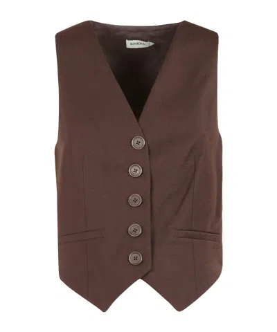 Simkhai Deb Vest In Brown