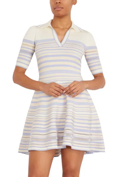Jonathan Simkhai Dessie Mini Dress In French Blue In Multi