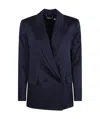 Simkhai Norah Double Breasted Blazer In Midnight