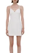 JONATHAN SIMKHAI EILISH TAILORED MINI DRESS IN IVORY