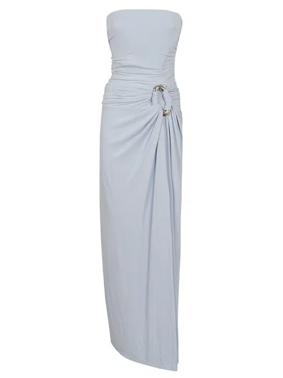 Jonathan Simkhai Emma S/l Bustier Gown In Blue Haze