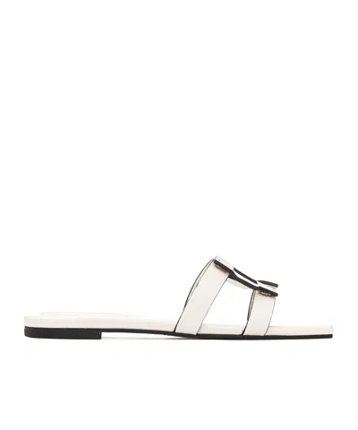 Jonathan Simkhai Flat Slippers In White