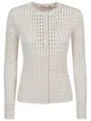 Simkhai Gracen Knitted Cardigan In Sand Multi