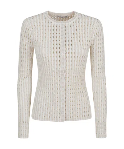 Jonathan Simkhai Gracen Knitted Cardigan In Sand Multi