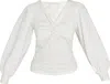 Simkhai Hanna Twist Front Top In White In White
