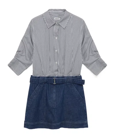 Jonathan Simkhai Harlowe Denim Mini Dress