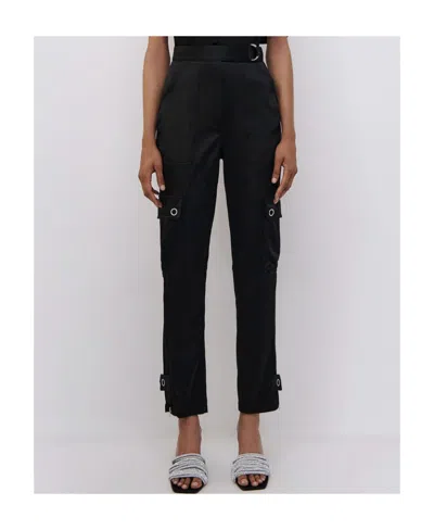 Simkhai High-rise Cargo-pocket Trousers In Black