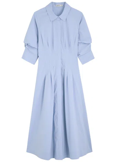 Jonathan Simkhai Jazz Cotton-blend Poplin Midi Shirt Dress