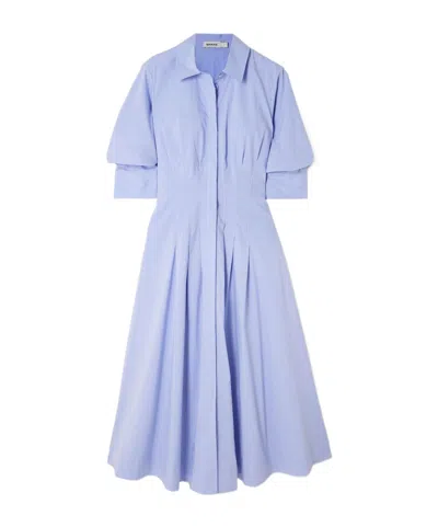 Simkhai Jazz Pintuck Dress In Blue