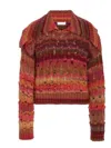 Simkhai Jenna Space Dye Sweater In Punch Multi In Multi