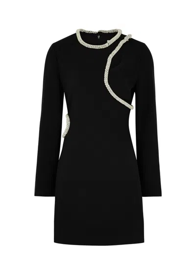Jonathan Simkhai Katharine Embellished Cut-out Mini Dress In Black