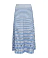 Simkhai Larken Midi Skirt In Cerulean Blue