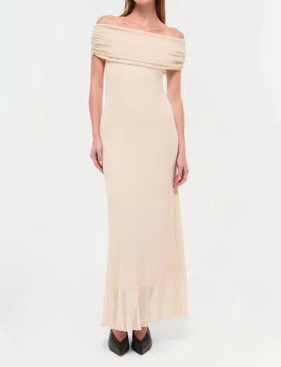 Jonathan Simkhai Laurelle Knit Maxi Dress In Sand