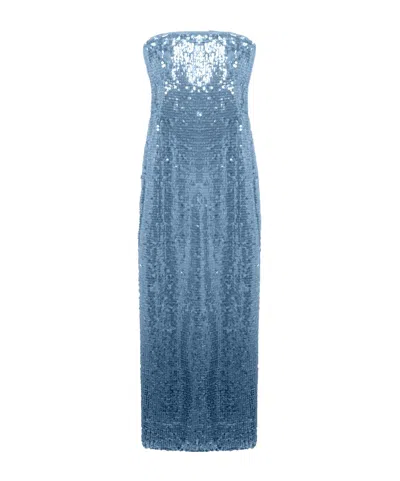 Simkhai Leilani Sequin Gown In Blue