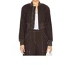 Simkhai Lorenzo Bomber Jacket In Anise In Brown