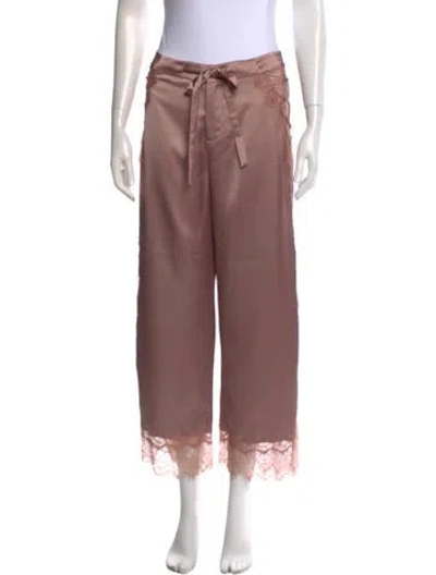 Pre-owned Jonathan Simkhai Night Night Wide Leg Pants In Pink
