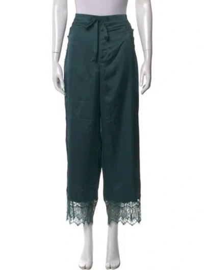 Pre-owned Jonathan Simkhai Night Night Wide Leg Pants W/ Tags In Green