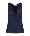Jonathan Simkhai Nubia Draped Top In Midnight