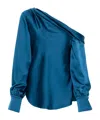 Simkhai Alice One Shoulder Long Sleeve Top In Celestial