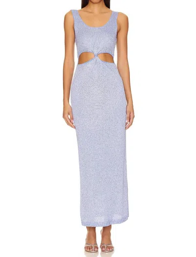 Jonathan Simkhai Rayne Cut Out Tank Dress In Marina Blue In Multi