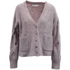 Jonathan Simkhai Reagan Cardigan In Pink Wool In Pink