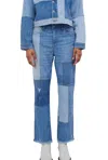 Jonathan Simkhai River Straight Leg Denim In Multi