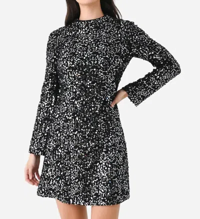 Simkhai Safia Sequin Mini Dress In Black
