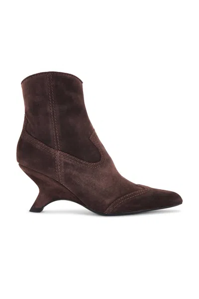 Jonathan Simkhai Shadow Western Bootie In Cacao In Multi