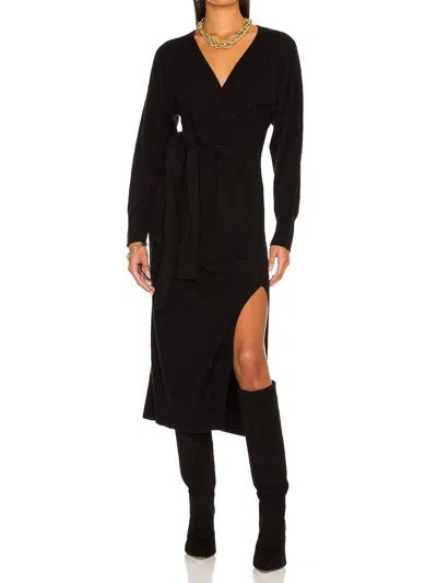 Jonathan Simkhai Skyla Js Core Wrap Dress In Black