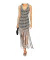 Jonathan Simkhai Sonia Knitted Dress With Fringes