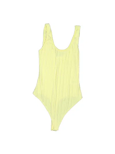 Pre-owned Jonathan Simkhai Standard Bodysuit In Yellow