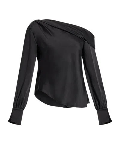 Simkhai Strapless Shirt In Black