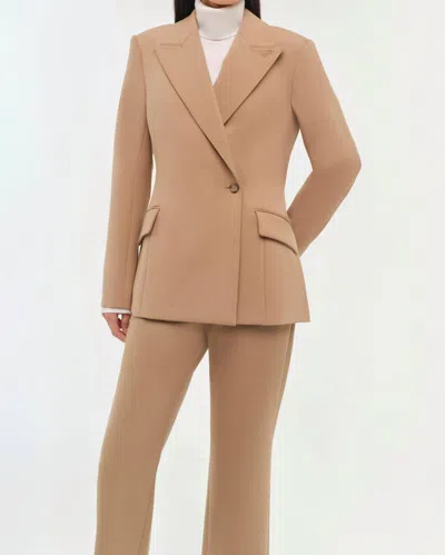 Jonathan Simkhai Surabhi Blazer In Camel In Brown