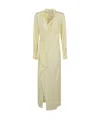 Simkhai Talita Draped Midi Dress In Butter Cream