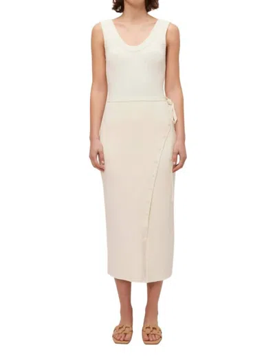 Simkhai Tillie Wrap Dress In Ivory In Beige