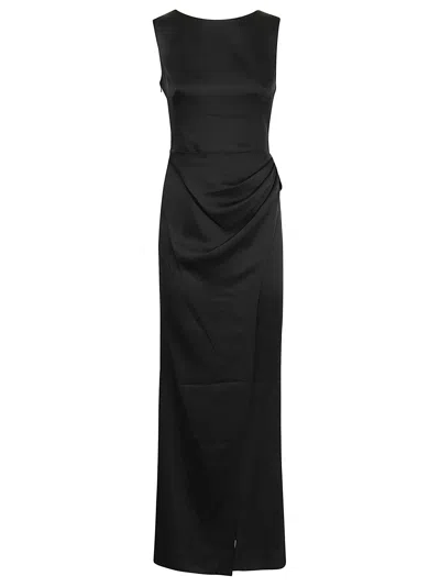 Jonathan Simkhai Tommy S/l Open Back Gown In Black