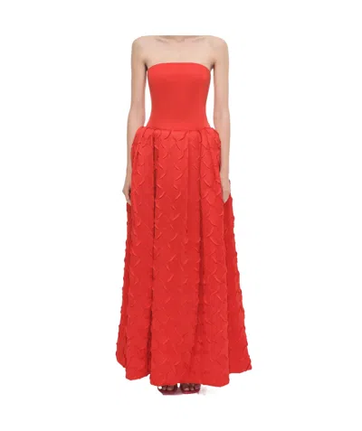 Simkhai Tube Top Dress Dress In Red