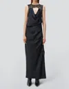 JONATHAN SIMKHAI VEA LACE GOWN IN BLACK