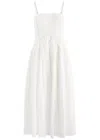 Simkhai Kittiya Broderie Anglaise Cotton Midi Dress In White