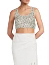 JONATHAN SIMKHAI WOMEN'S KARLENA EMBELLISHED CROP TANK TOP