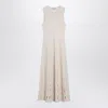 JONATHAN SIMKHAI JONATHAN SIMKHAI  ZELMA PERFORATED MIDI DRESS IN SAND COLOUR