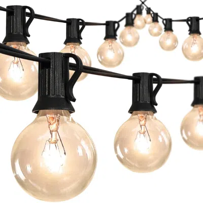 JONATHAN Y 25-LIGHT INDOOR/OUTDOOR 25 FT. CONTEMPORARY RUSTIC INCANDESCENT G40 BISTRO GLOBE BULB STRING LIGHTS