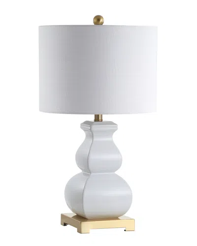 Jonathan Y 25.5in Vienna White & Gold Table Lamp