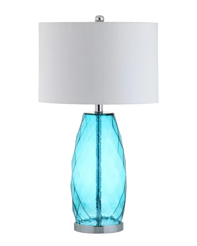 Jonathan Y 26.5in Juliette Blue Table Lamp