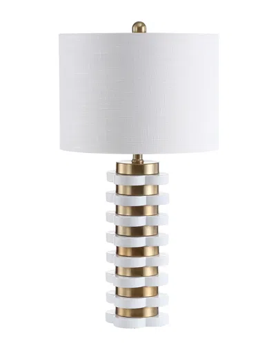 Jonathan Y 26.5in Wellington Brass Table Lamp