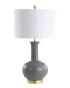 Jonathan Y 27in Brussels Grey & Brass Table Lamp
