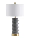 Jonathan Y 28in Taipei Grey & Gold Table Lamp
