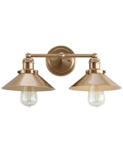 Jonathan Y 2-light August Gold Vanity Light In Brown