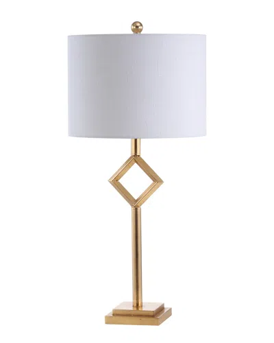 Jonathan Y 30.75in Juno Gold Leaf Table Lamp In Multi