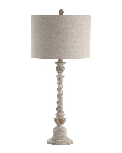 Jonathan Y 33in Regent White Wash Table Lamp In Brown